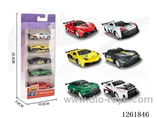 1:64 free wheel alloy car 5PCS