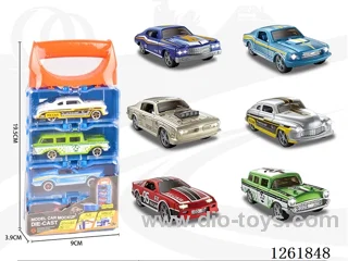 1:64 free wheel alloy car 4PCS
