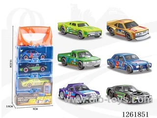 1:64 free wheel alloy car 4PCS