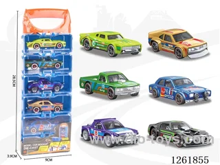 1:64 free wheel alloy car 6PCS