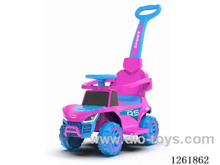 Electric Children's Car with Push Handle/Safety Bar/Footrest