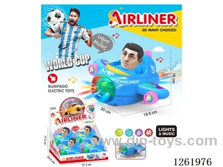 B/O universal airplane 4PCS W L/M not included battery