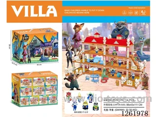 Zootopia Deluxe Villa House With light Included Battery (2 figurines included)