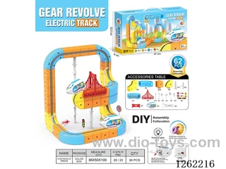 Hovering railcar with lights