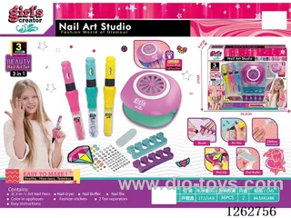 Nail Art Pen + Hair Dryer Set (not included battery)