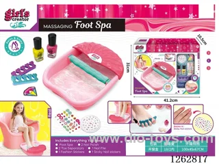 Vibrating Massage Foot Bath & Nail Art 2-in-1 Set (not included battery)