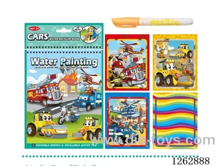 【Construction Vehicles】Water-Paint Picture Book