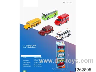 pull back alloy car (4 buses+1 SUV) (CPC) (GCC)