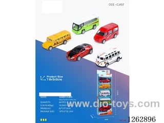 pull back alloy car (4 buses+1 simulation car) (CPC) (GCC)