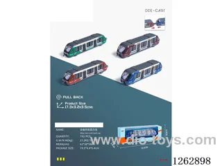 pull back alloy train (4 colors) (CPC) (GCC)