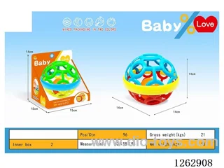 Soft rubber baby fitness ball (large) (single unit price) 2 colors