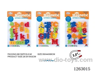 Magnetic letters and numbers (1.5-inch, 3 mixed)