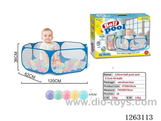 Blue 120cm ball pool+45PCS 5.5cm ocean balls