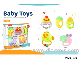 Tooth gum rattle series (5PCS)