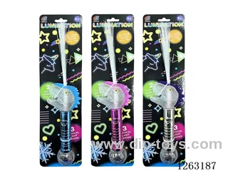 Dinosaur Fiber Optic Light Stick included battery 3 colors