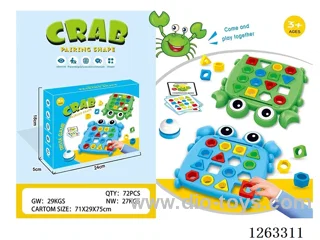 Crab Geometry Match (2PCS, 2-Color Mixed)