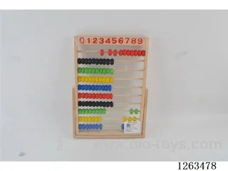 0-9 wooden bead rack