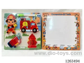 3D Puzzle + Drawing Board + Pen