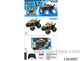 1:18 2.4G RC stunt car W L/M included battery