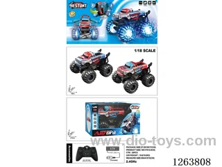 1:18 2.4G RC stunt car W L/M included battery