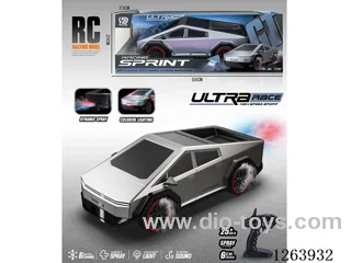 2.4G 6ch 1:10 rc car W L/M/spray included battery