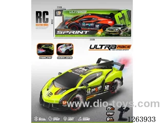 2.4G 6ch 1:10 rc car W L/M/spray included battery 2 colors