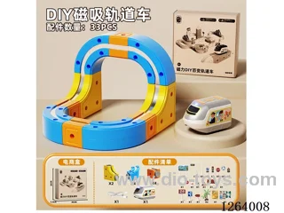 Magnetic DIY Transformable Track Car 33PCS included battery