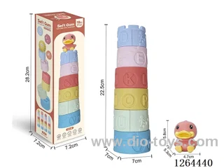Soft Rubber Duck Stacking Tower 7PCS