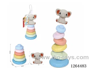Soft Rubber Stacking Game (Baby Elephant) 7PCS