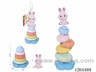 Soft Rubber Stacking Game (Rabbit) 7PCS