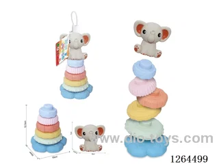 Soft Rubber Stacking Game (Baby Elephant) 7PCS