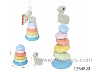 Soft Rubber Dinosaur Stacking Game 7PCS