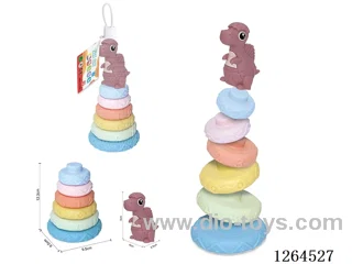 Soft Rubber Dinosaur Stacking Game 7PCS