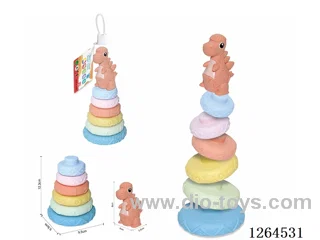 Soft Rubber Dinosaur Stacking Game 7PCS