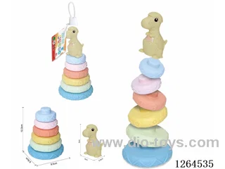 Soft Rubber Dinosaur Stacking Game 7PCS