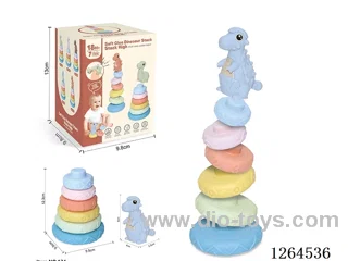 Soft Rubber Dinosaur Stacking Game 7PCS
