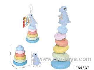 Soft Rubber Dinosaur Stacking Game 7PCS