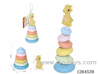 Soft Rubber Dinosaur Stacking Game 7PCS