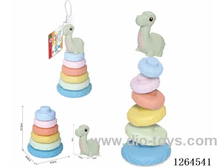 Soft Rubber Dinosaur Stacking Game 7PCS