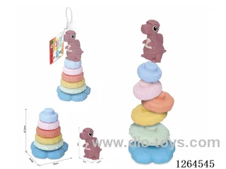 Soft Rubber Dinosaur Stacking Game 7PCS