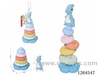 Soft Rubber Dinosaur Stacking Game 7PCS