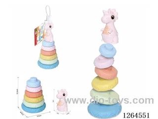 Soft Rubber Dinosaur Stacking Game 7PCS