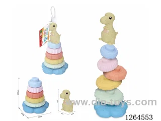 Soft Rubber Dinosaur Stacking Game 7PCS