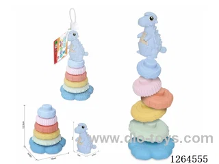 Soft Rubber Dinosaur Stacking Game 7PCS