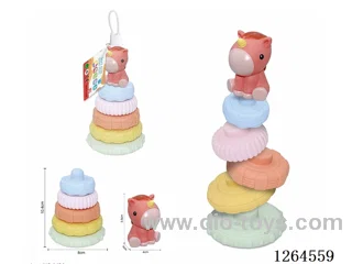 Soft Rubber Forest Animal Stacking Game (Unicorn) 6PCS