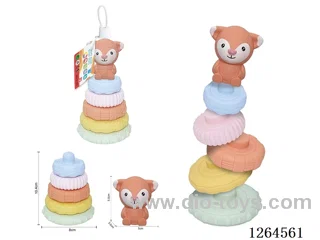Soft Rubber Forest Animal Stacking Game (Fox) 6PCS