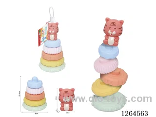 Soft Rubber Forest Animal Stacking Game (Tiger) 6PCS