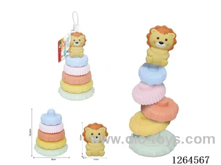 Soft Rubber Forest Animal Stacking Game (Lion) 6PCS