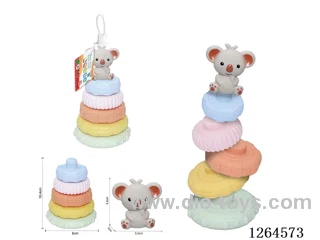 Soft Rubber Forest Animal Stacking Game (Koala) 6PCS