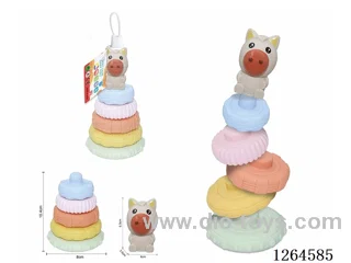 Soft Rubber Farm Animal Stacking Game (Horse) 6PCS